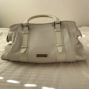 Aigner Leather White Satchel Handbag